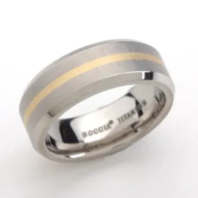 0108-01 Boccia Titanium Ring