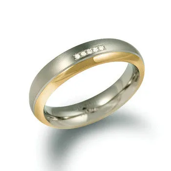 0130-10 Boccia Titanium Ring