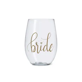 16 OZ. BRIDE PLASTIC STEMLESS WINE CUP