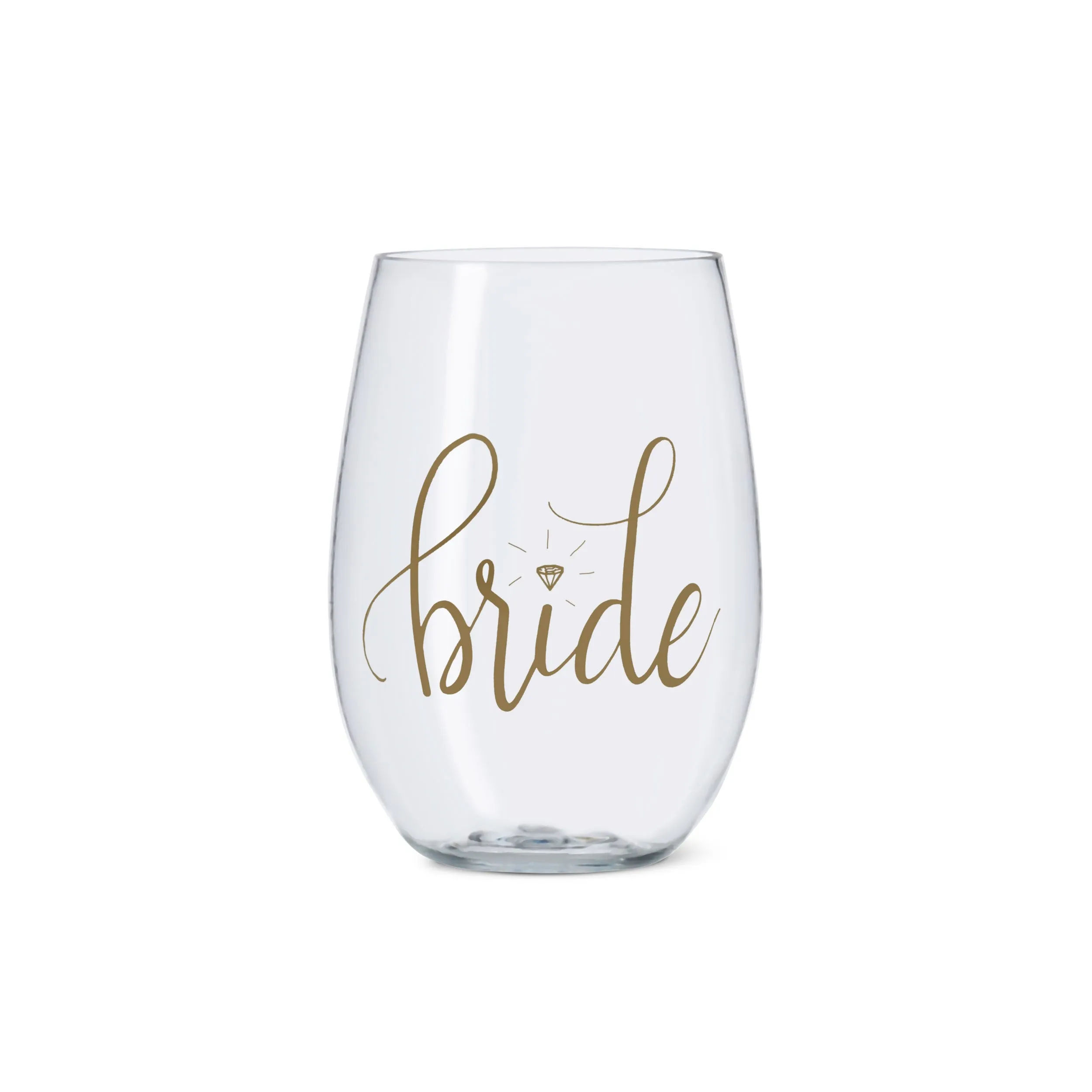 16 OZ. BRIDE PLASTIC STEMLESS WINE CUP