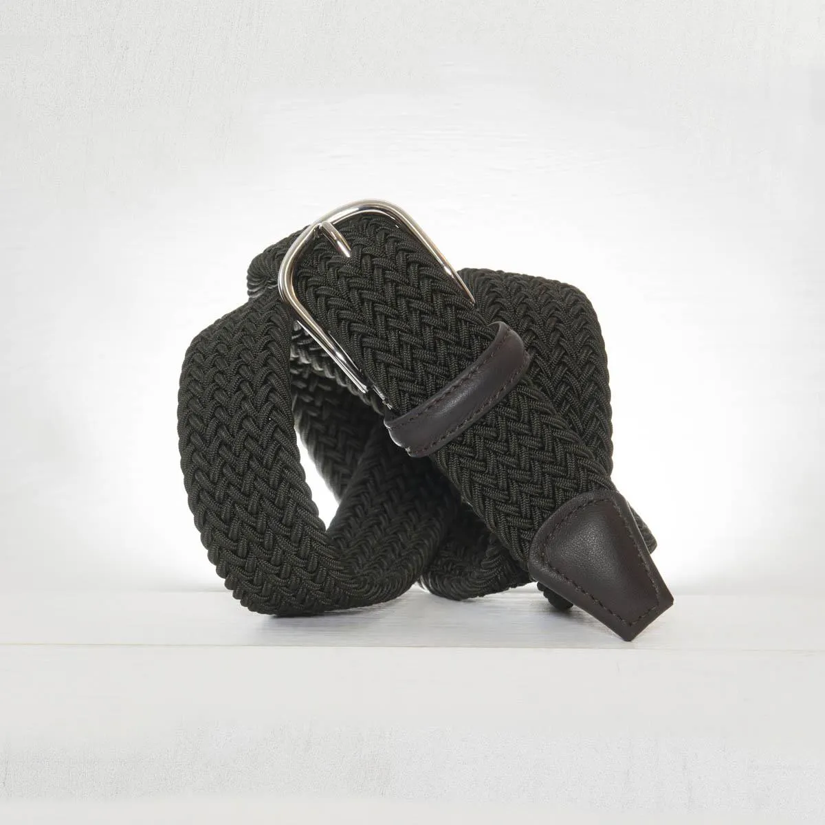 3cm Woven Elastic Belt (Olive)