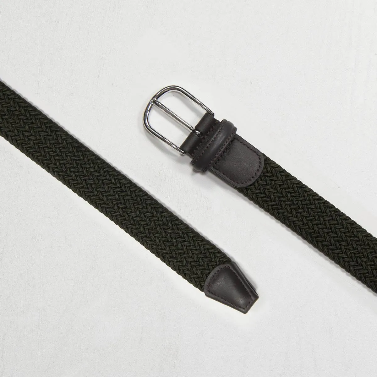 3cm Woven Elastic Belt (Olive)