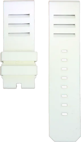 ANCON White Rubber Strap 24mm Short