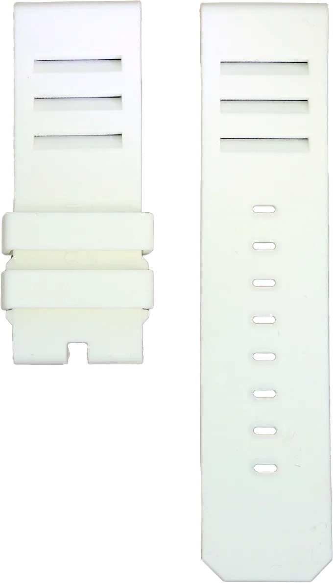 ANCON White Rubber Strap 24mm Short