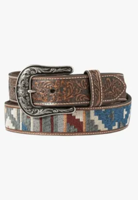 Angel Ranch Womens Floral Southwestern Fabric Belt