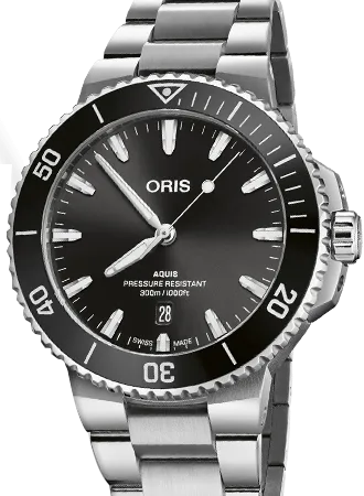 Aquis Date Black - Bracelet - 41.5mm - Ref. 01 733 7787 4154-07 8 22 04PEB