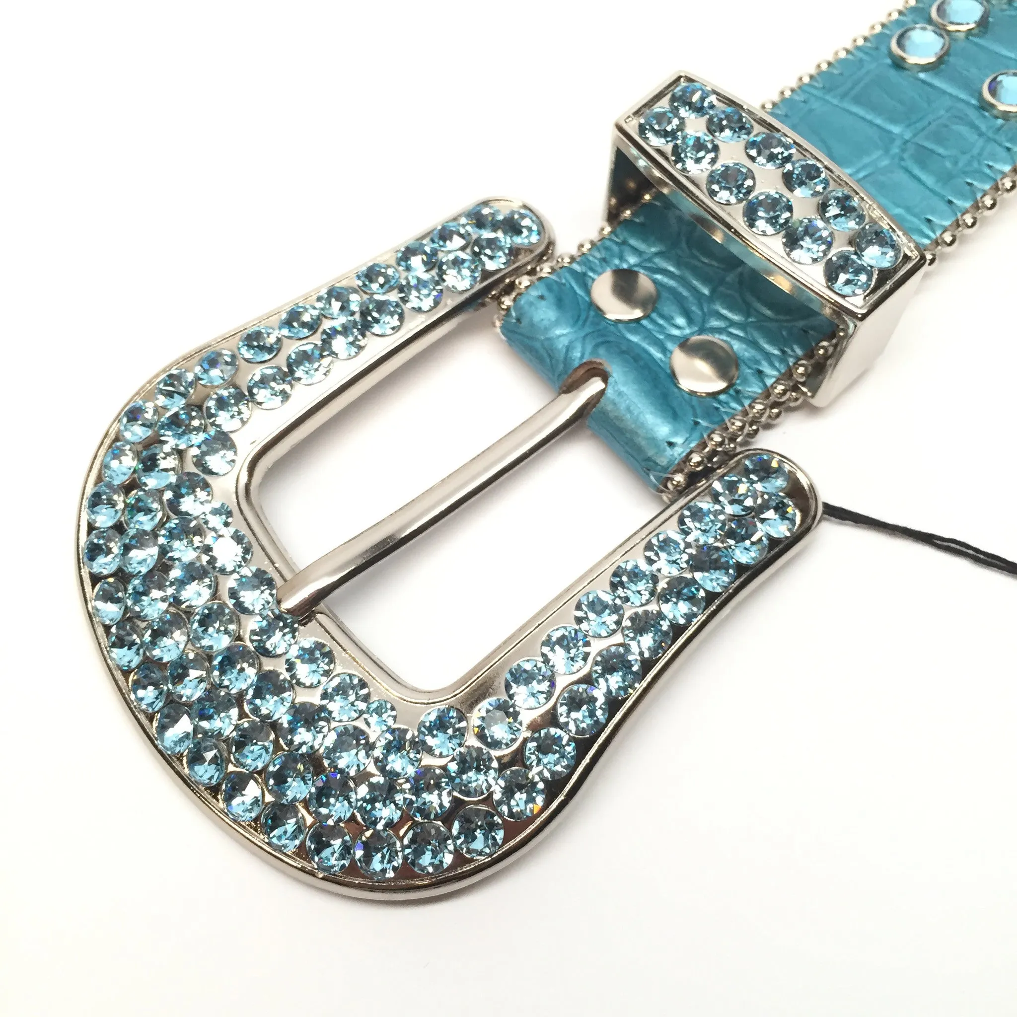 b.b. Simon 2182A86 'Sky Blue' Crystal Belt