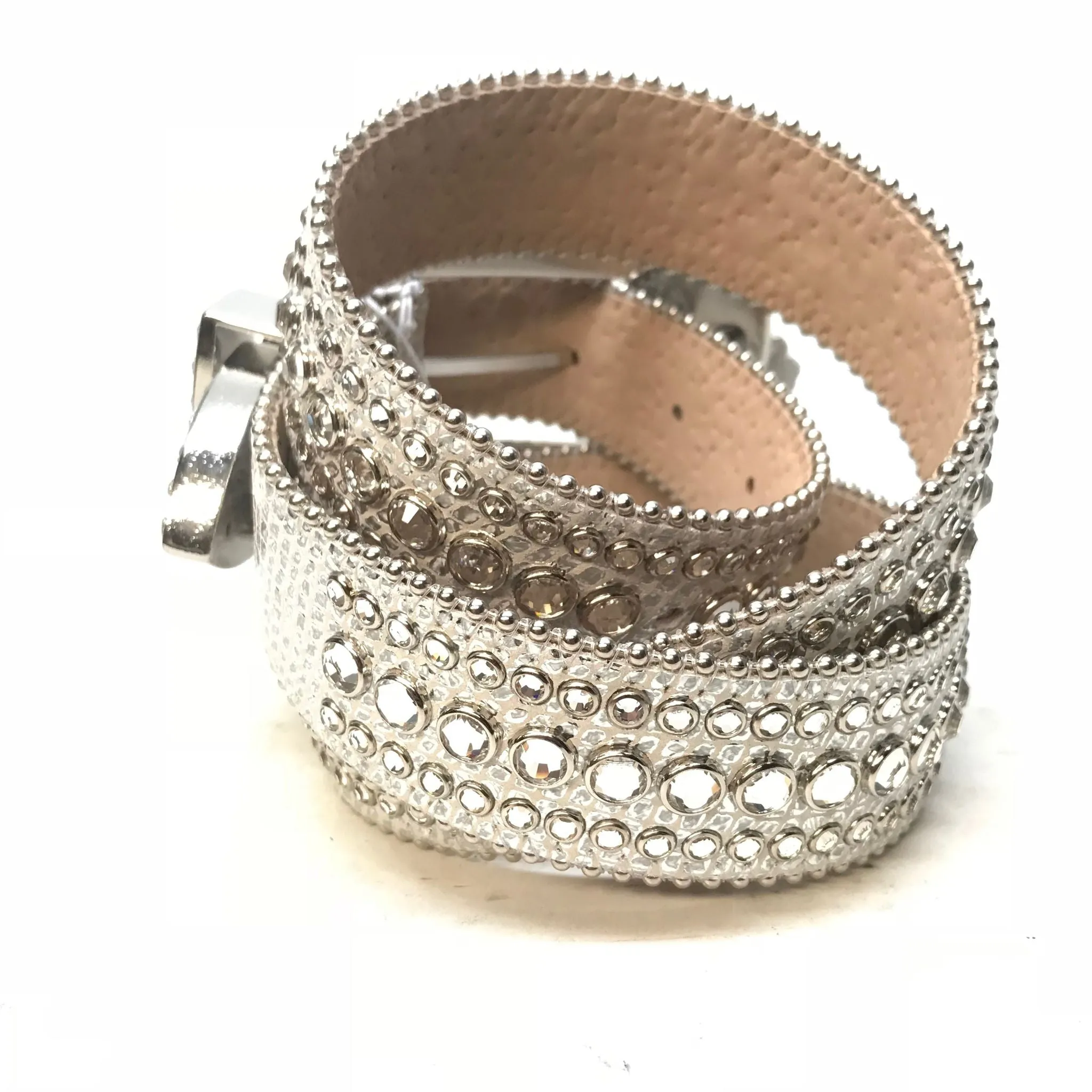 b.b. Simon 'Chrome Crown' Fully Loaded Crystal Belt