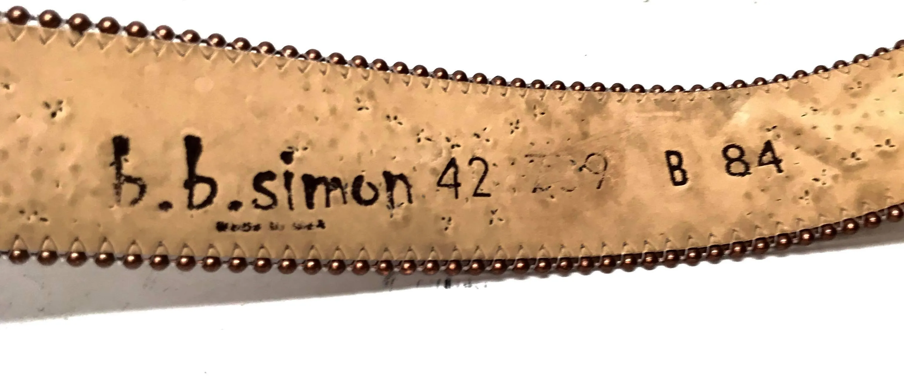 b.b. Simon 'Maple Blood' Crystal Belt