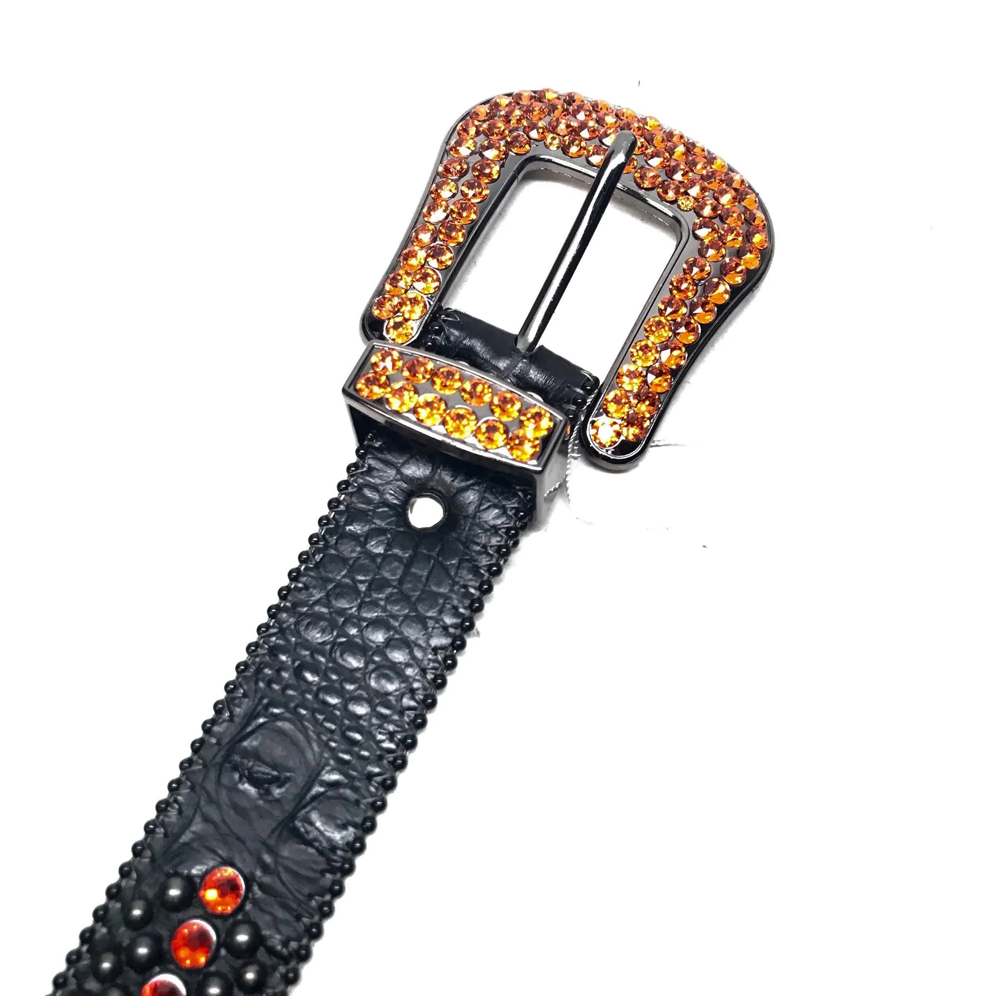 b.b. Simon 'Orange Fire' Fully Loaded Crystal Belts