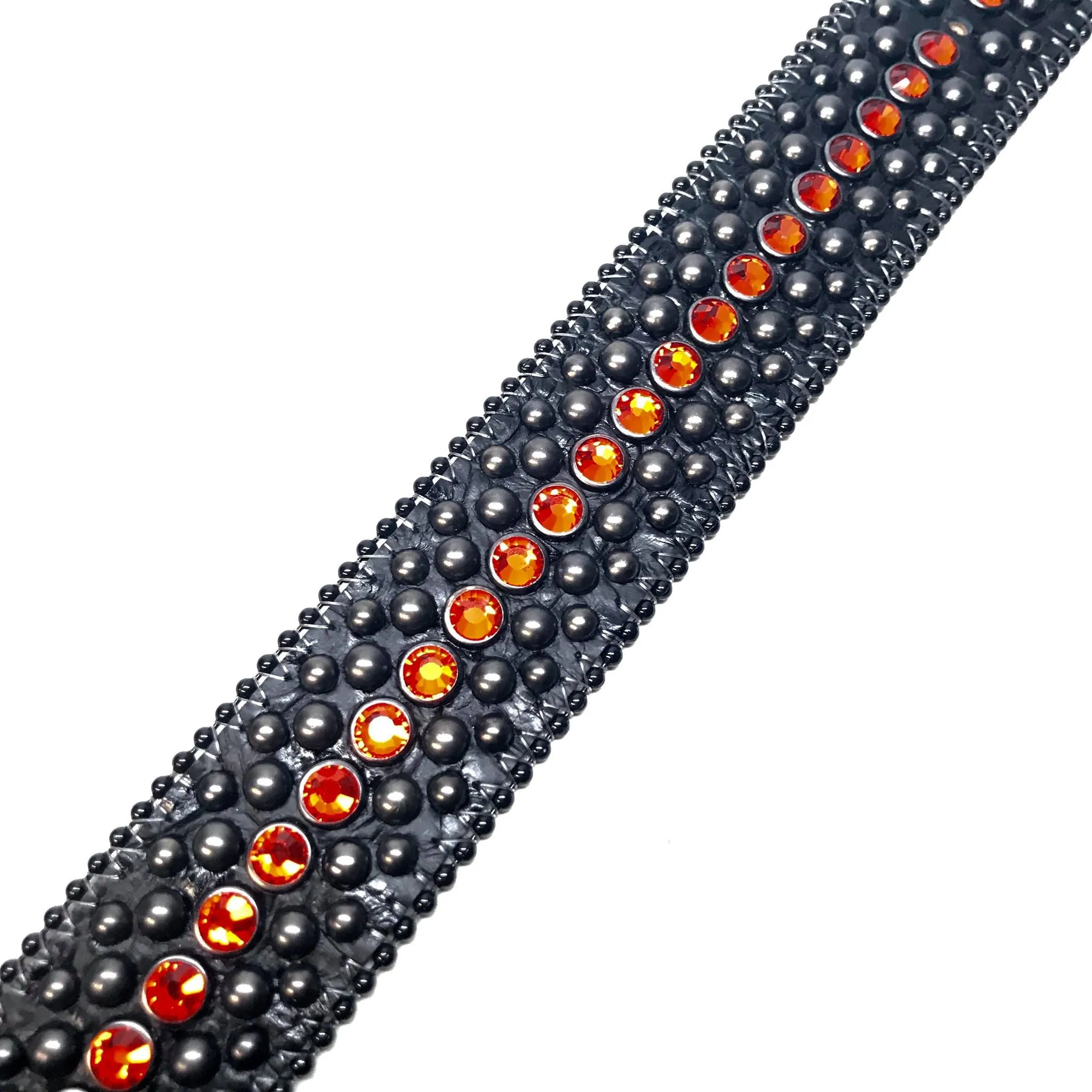 b.b. Simon 'Orange Fire' Fully Loaded Crystal Belts