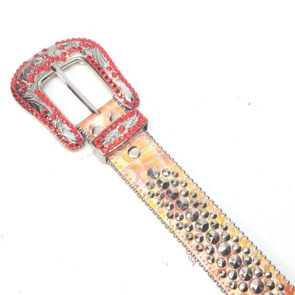 b.b. Simon "Red Candy Croc" Crystal Belt