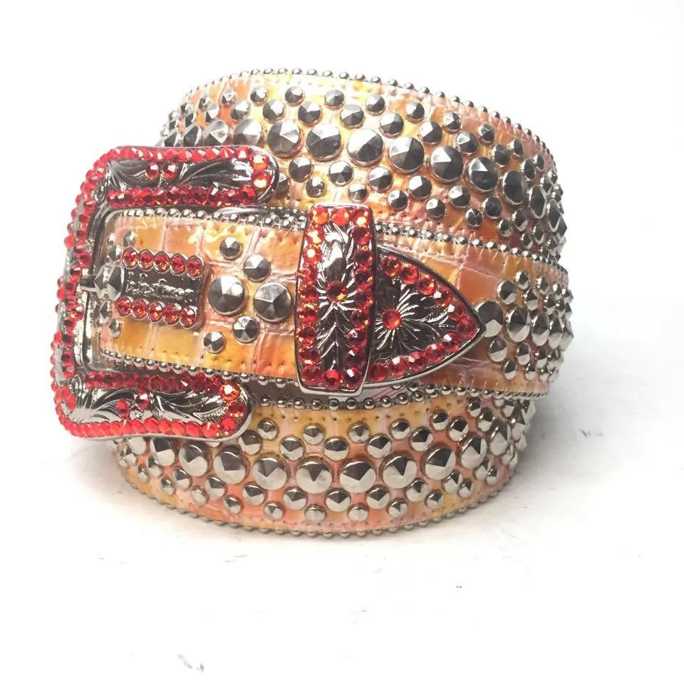 b.b. Simon "Red Candy Croc" Crystal Belt