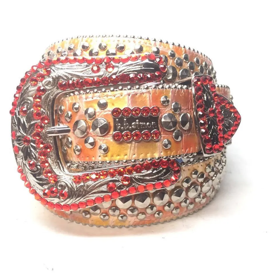 b.b. Simon "Red Candy Croc" Crystal Belt