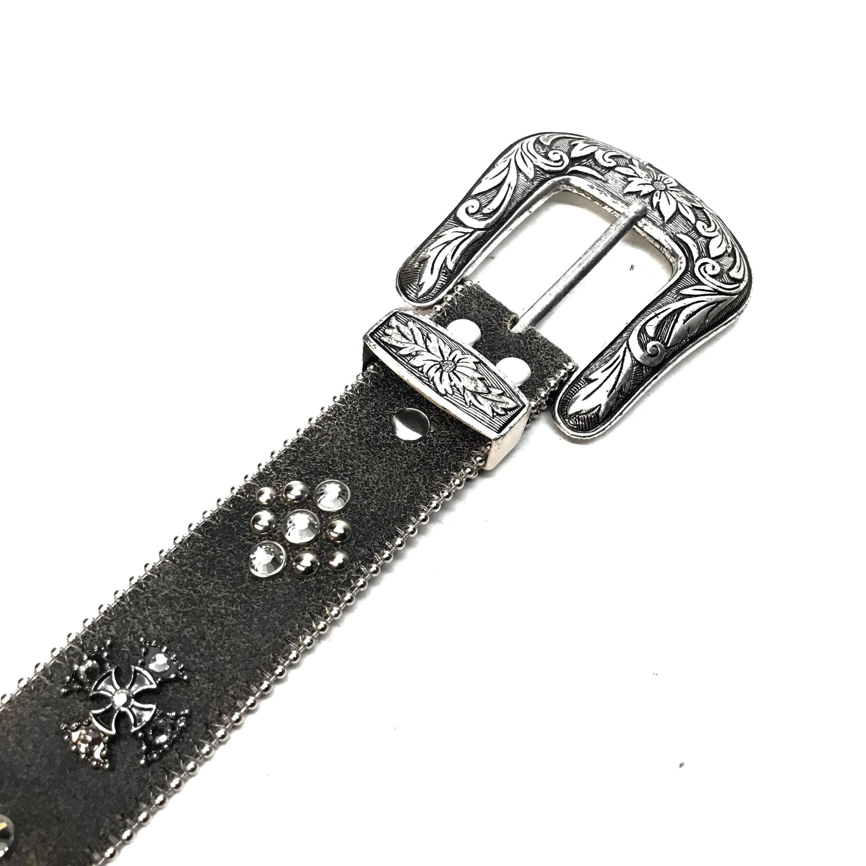 b.b. Simon 'Smoke Grey' Crystal Belt