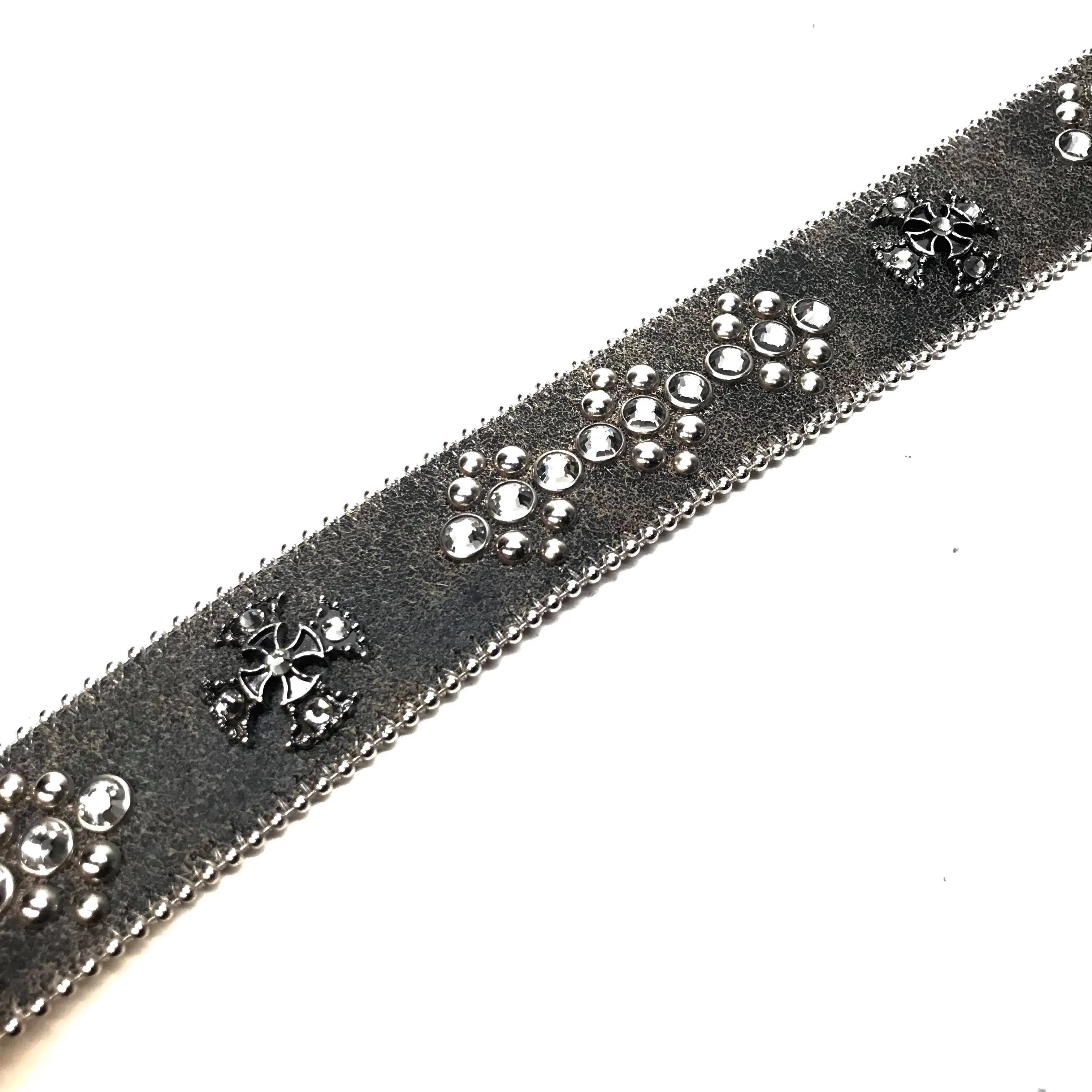 b.b. Simon 'Smoke Grey' Crystal Belt