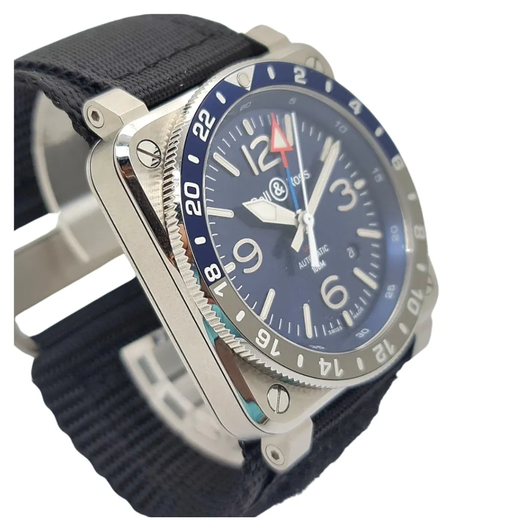 Bell & Ross BR03-93 GMT Blue Dual Time Zone Automatic Watch 42mm