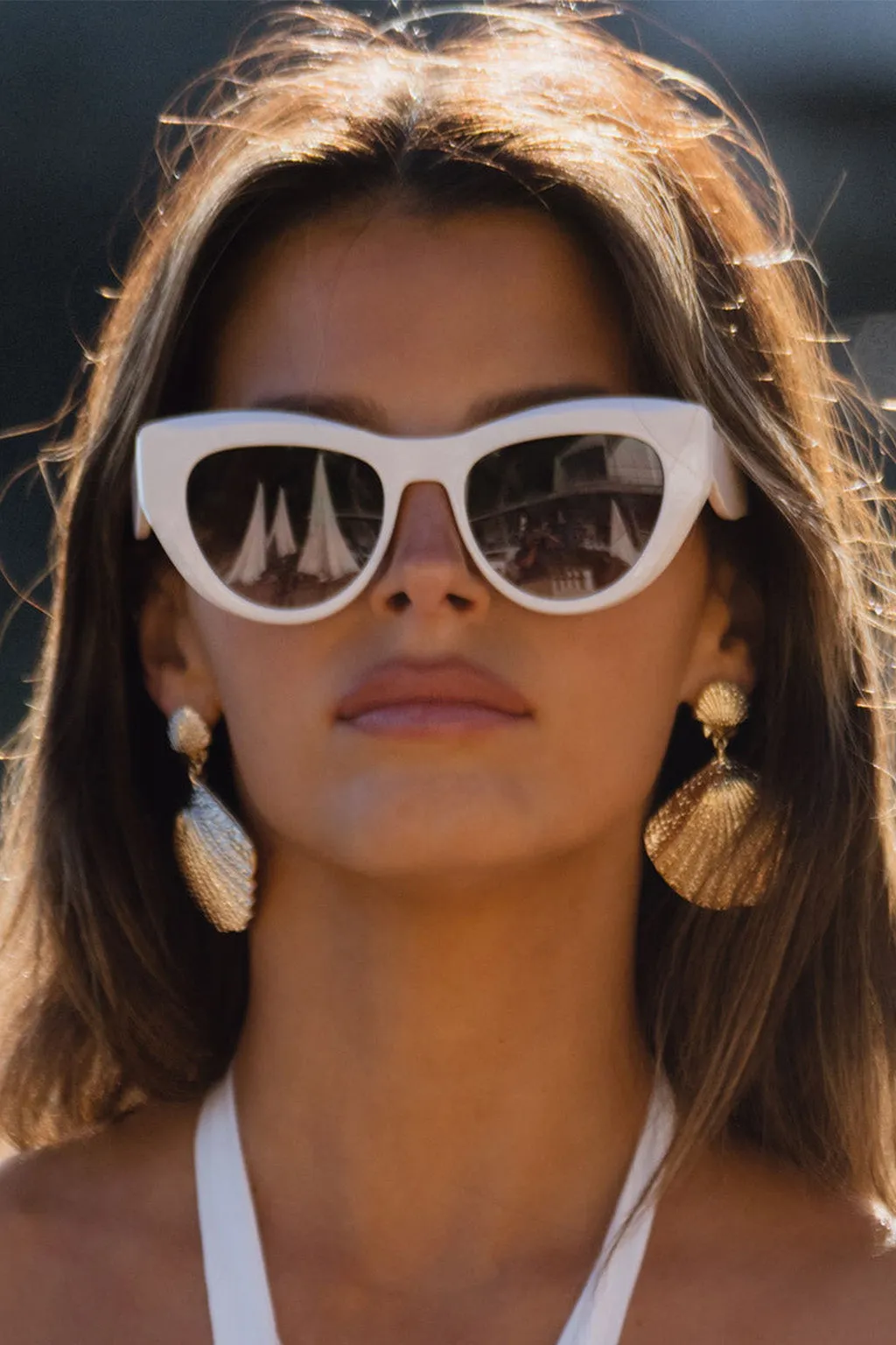 Bienvenue Off-White Bold Sunglasses