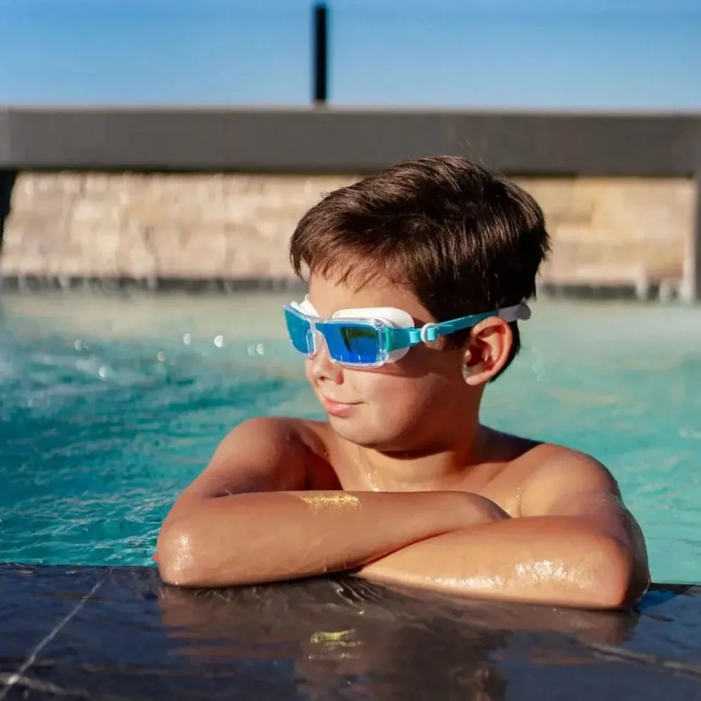 Boys Square Retro Swim Goggles