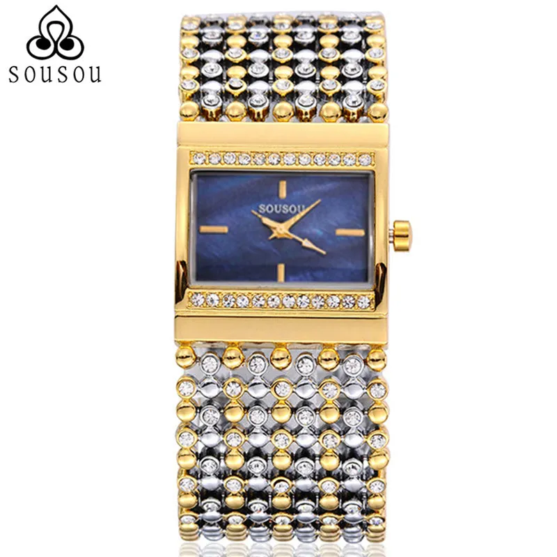 Brand Bangle Watches Big Gold Watch Women Hodinky Dress Watch