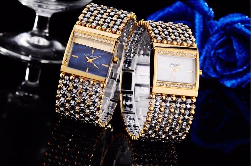 Brand Bangle Watches Big Gold Watch Women Hodinky Dress Watch