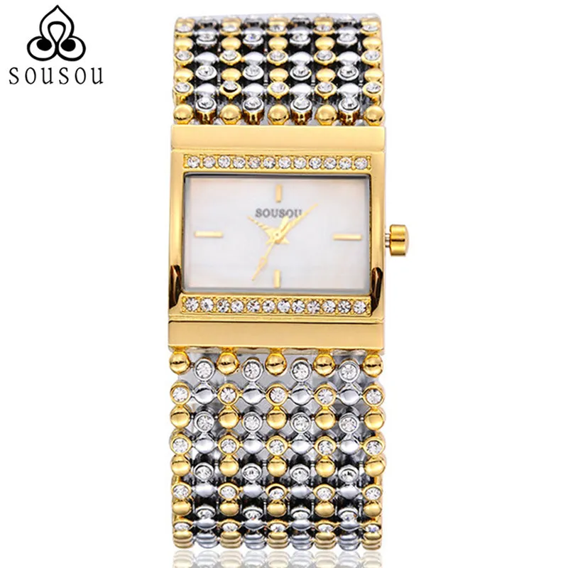 Brand Bangle Watches Big Gold Watch Women Hodinky Dress Watch