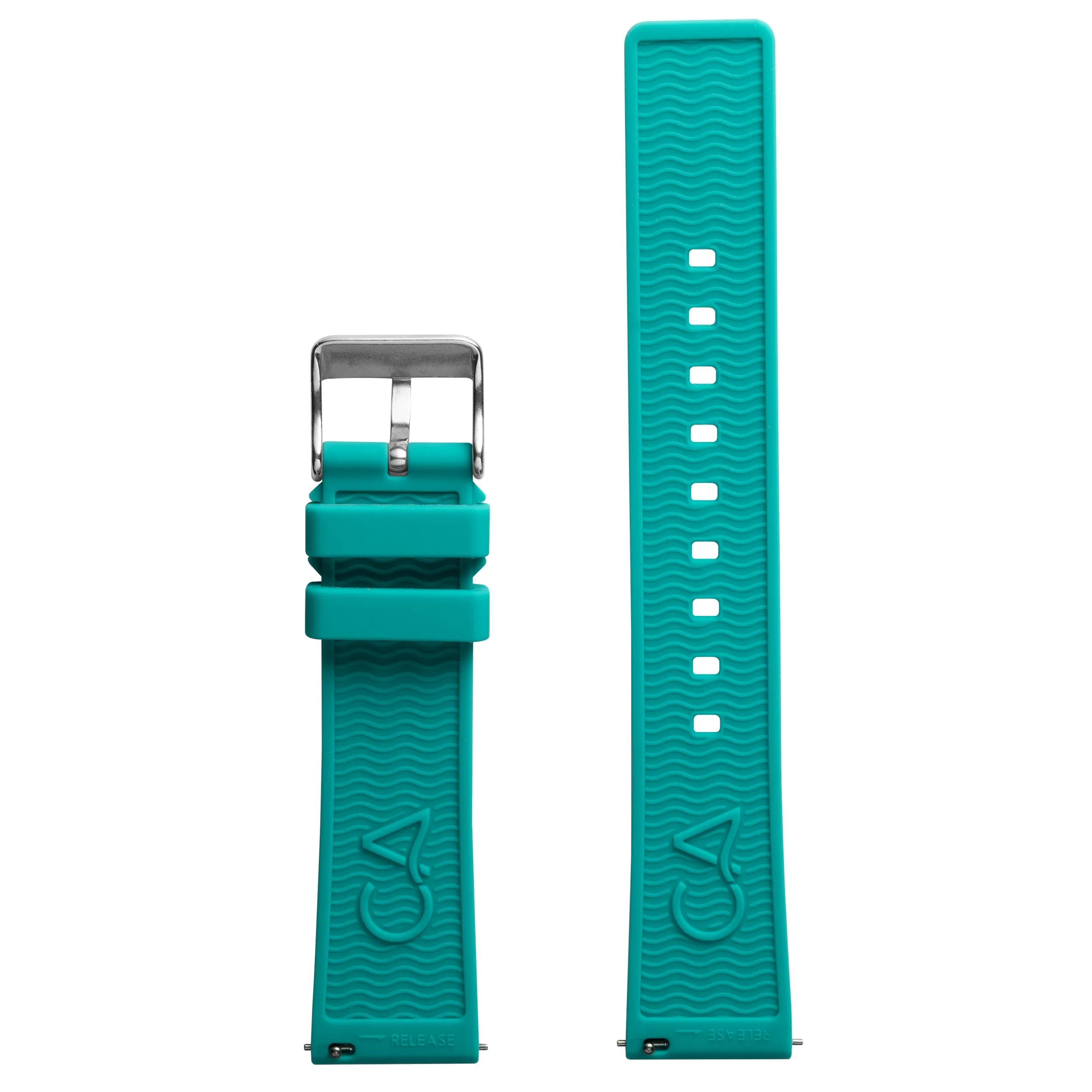 California Watch Co. 20mm Teal Silicone Strap