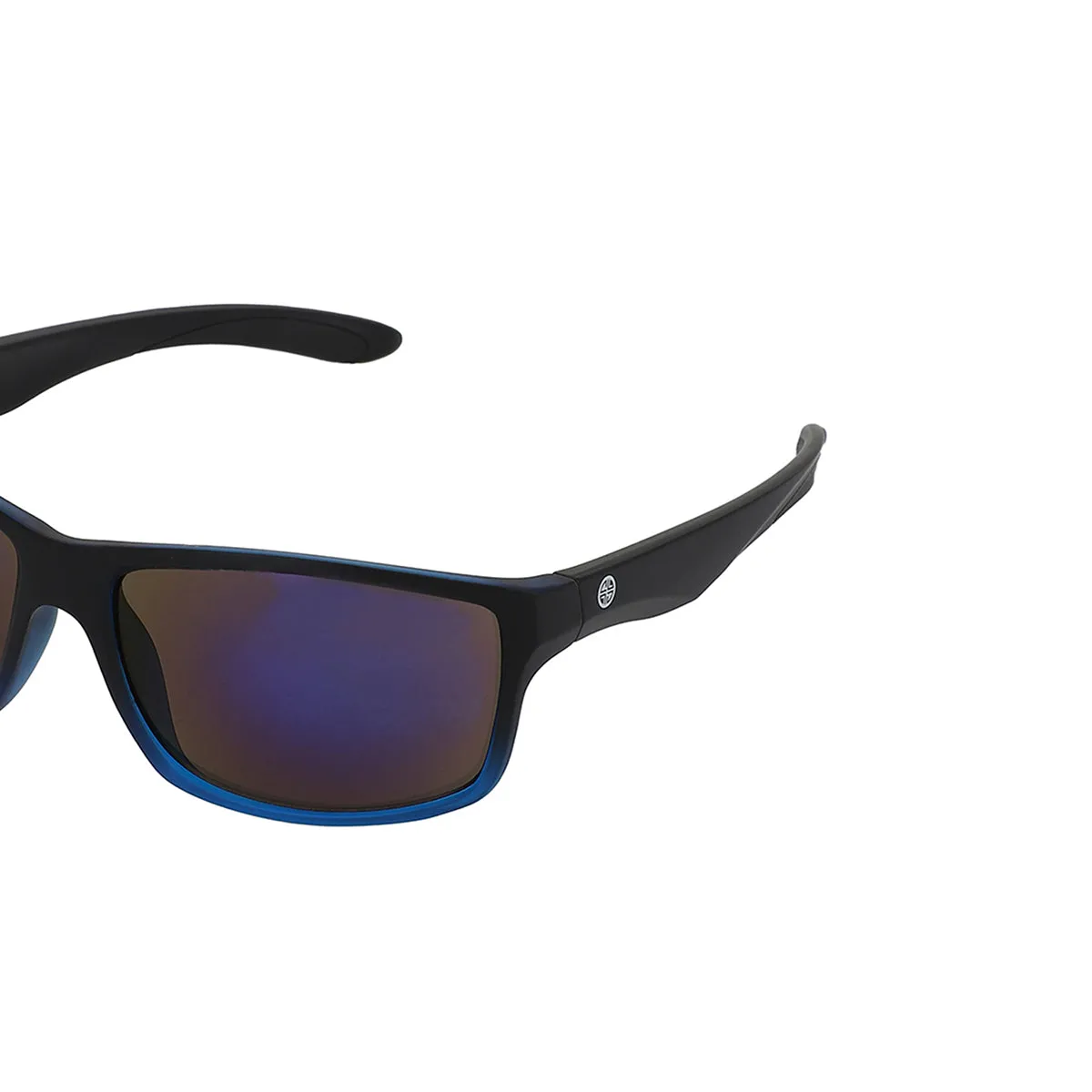 Carlton London Black & Blue Toned Uv Protected Sports Sunglasses For Men