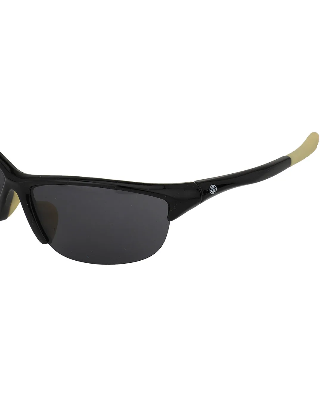 Carlton London Black Lens & Black Sports Sunglasses For Boy