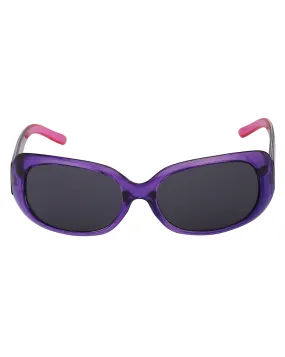 Carlton London Black Lens & Purple Oversized Sunglasses For Girl