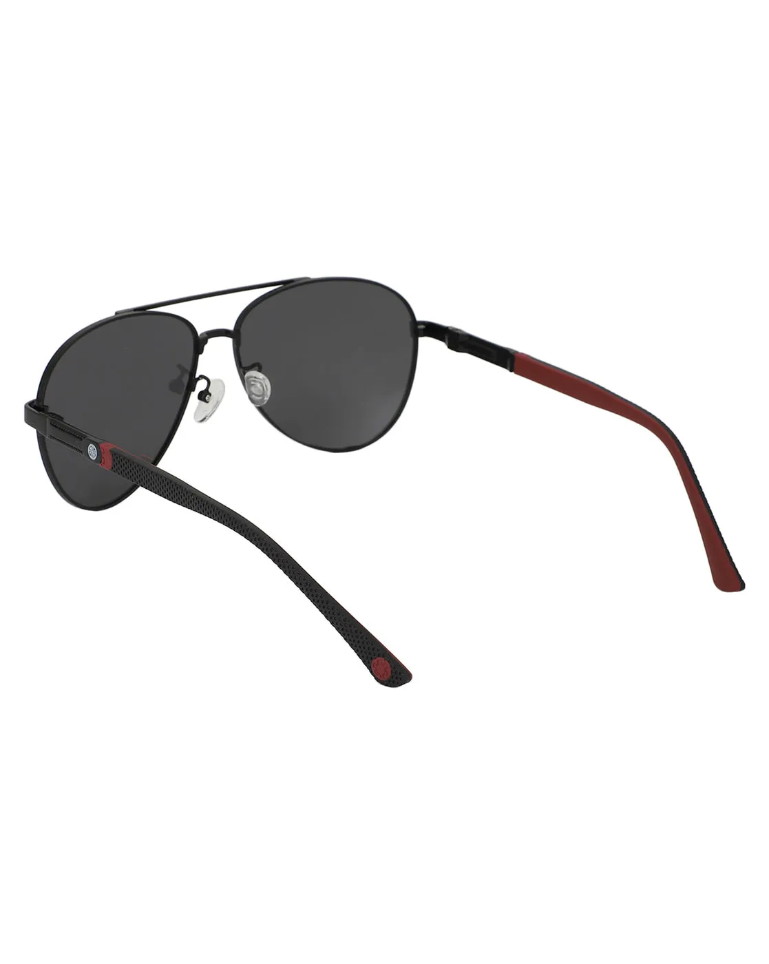 Carlton London Black Toned Black Polarised And Uv Protected Lens Mens Aviator Sunglasses For Men