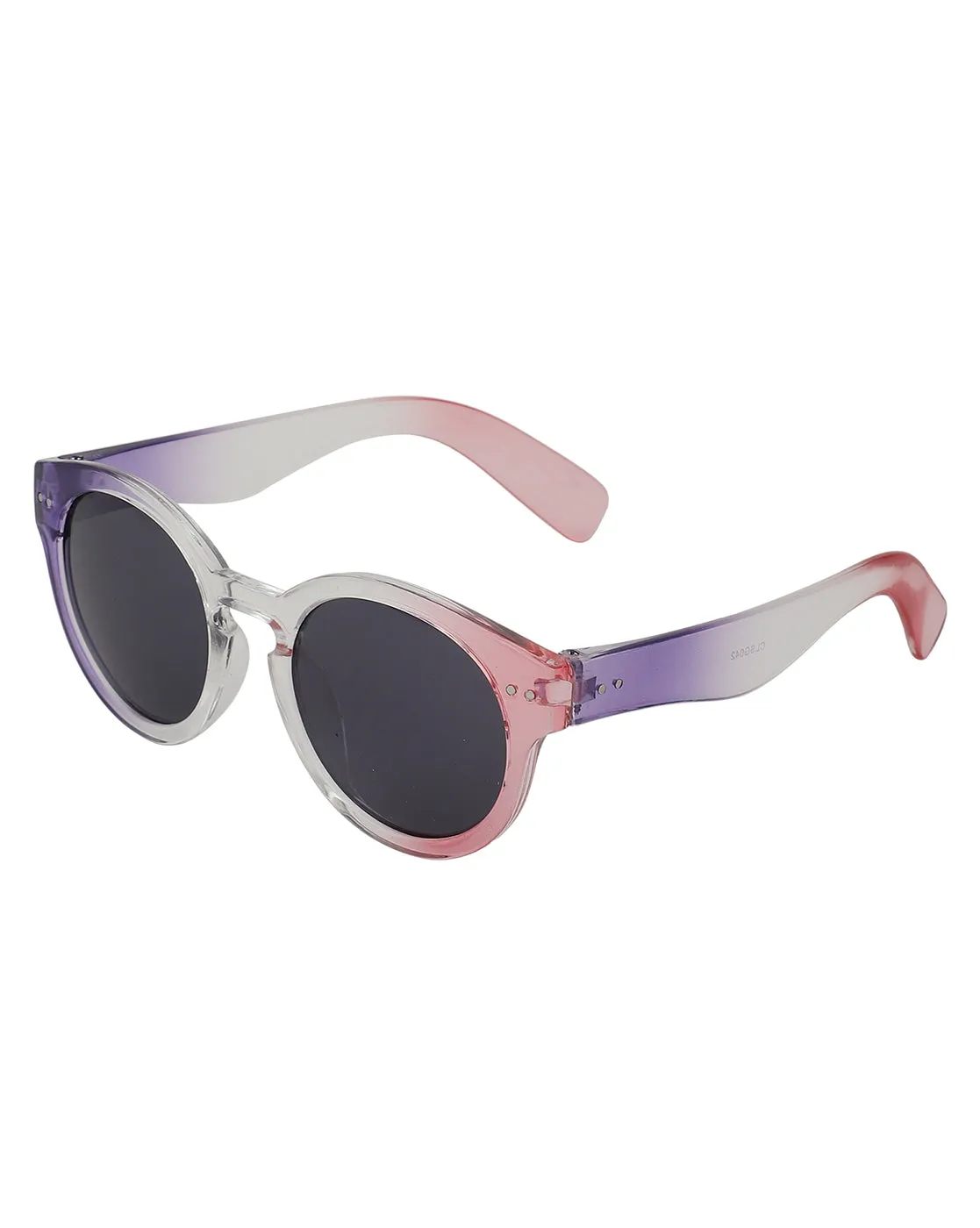 Carlton London Blue Lens & Purple Round Sunglasses For Girl