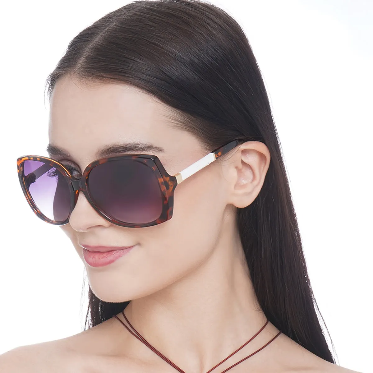 Carlton London Brown Toned Uv Protected Oversized Sunglasses For Women