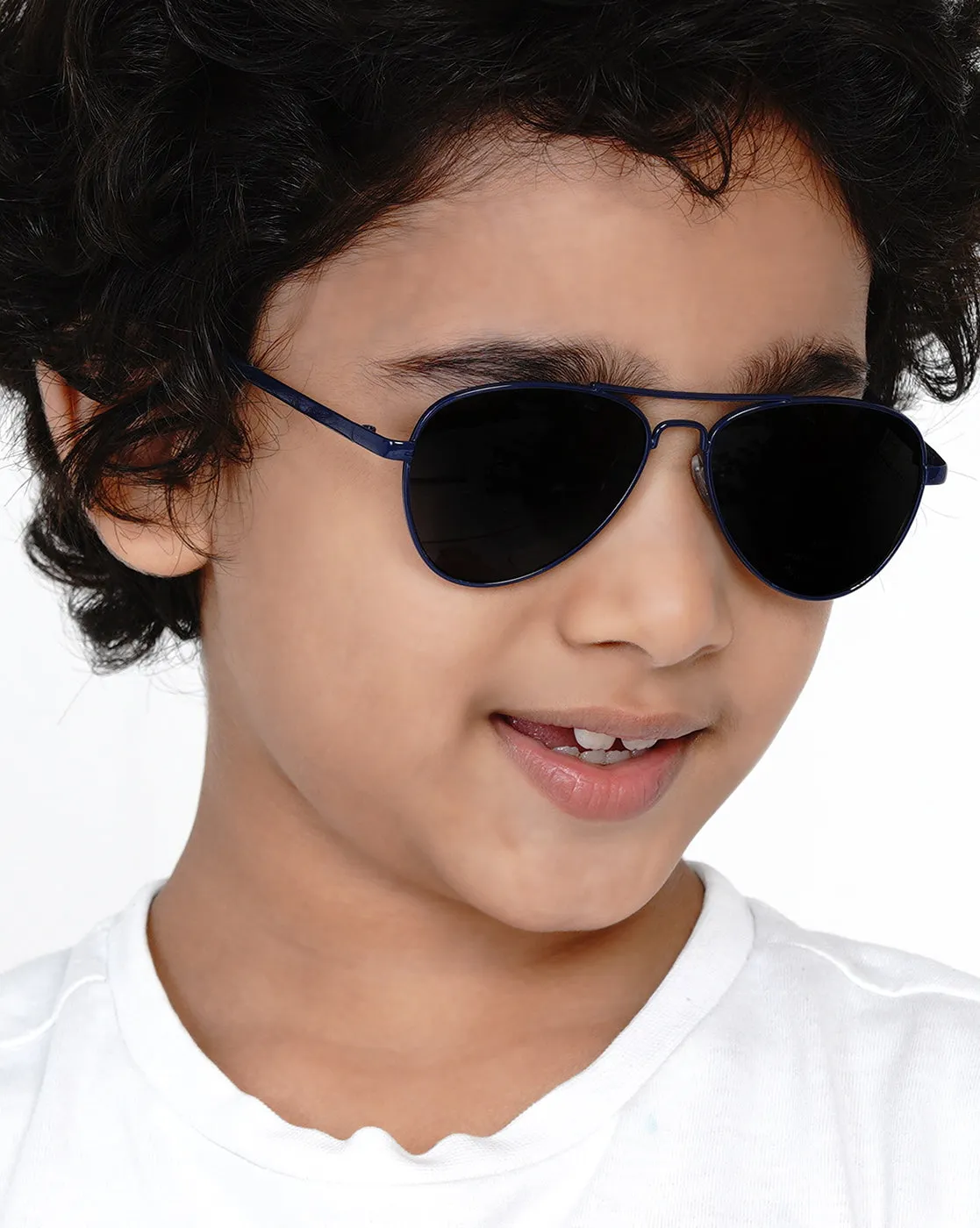 Carlton London Grey Lens  Blue Aviator Sunglasses With Uv Protected Lens For Boy