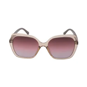 Carlton London Premium-Women-Transparent & Brown Toned Polarised And Uv Protected Lens Oversized Sunglasses For Women