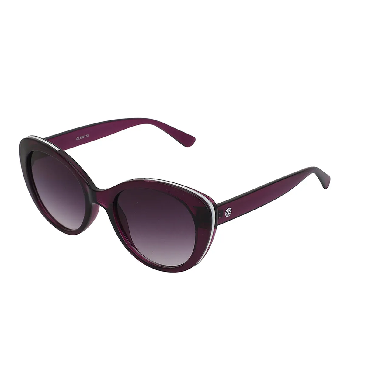 Carlton London Purple & White Toned Uv Protected Cateye Sunglasses For Women