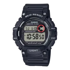 Casio Mud-Resistant Digital Watch w/ Vibration Alarm