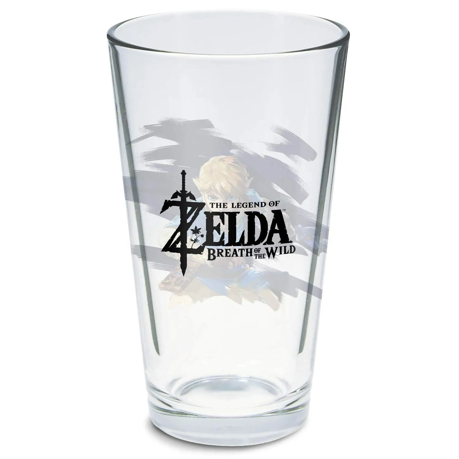 Controller Gear Legend of Zelda Pint Glasses 16 oz, Calamity Ganon and Link, Set of 2, Official Nintendo Product