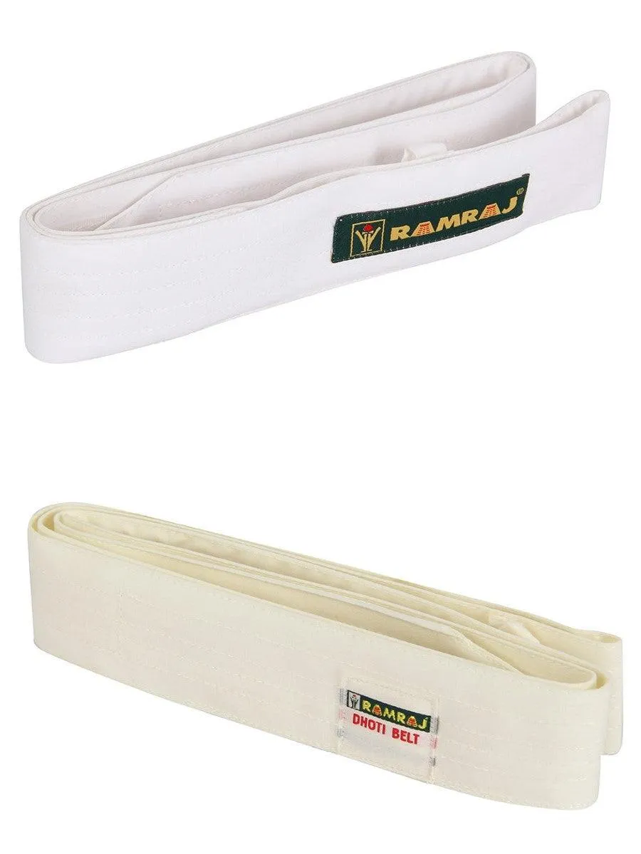 Dhoti Belts White & Cream