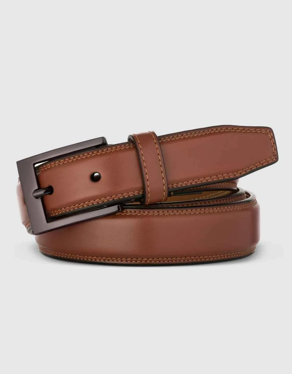 Dual Hoop Leather Belt