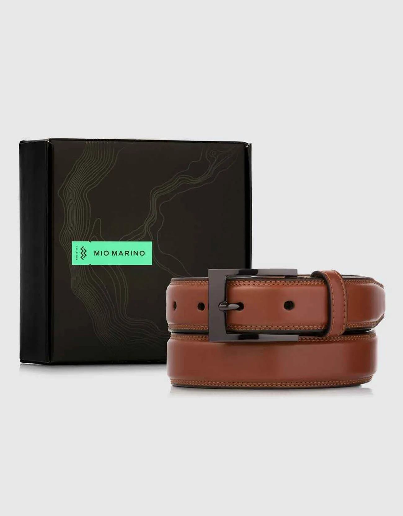 Dual Hoop Leather Belt