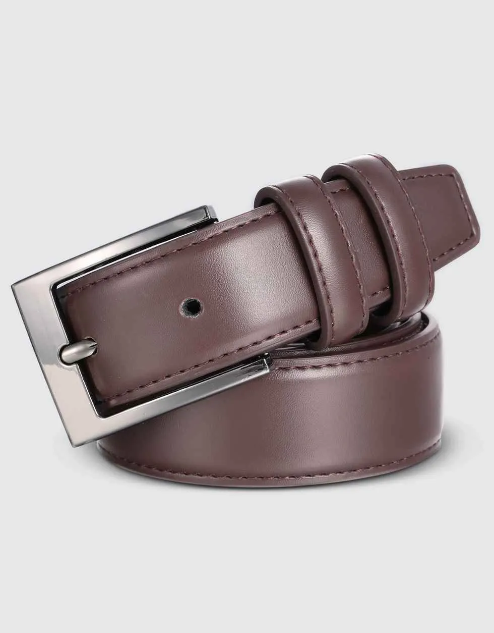 Dual Loop Leather Classic Prong Belt