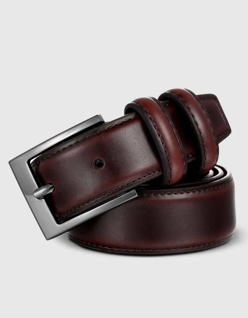 Dual Loop Leather Classic Prong Belt