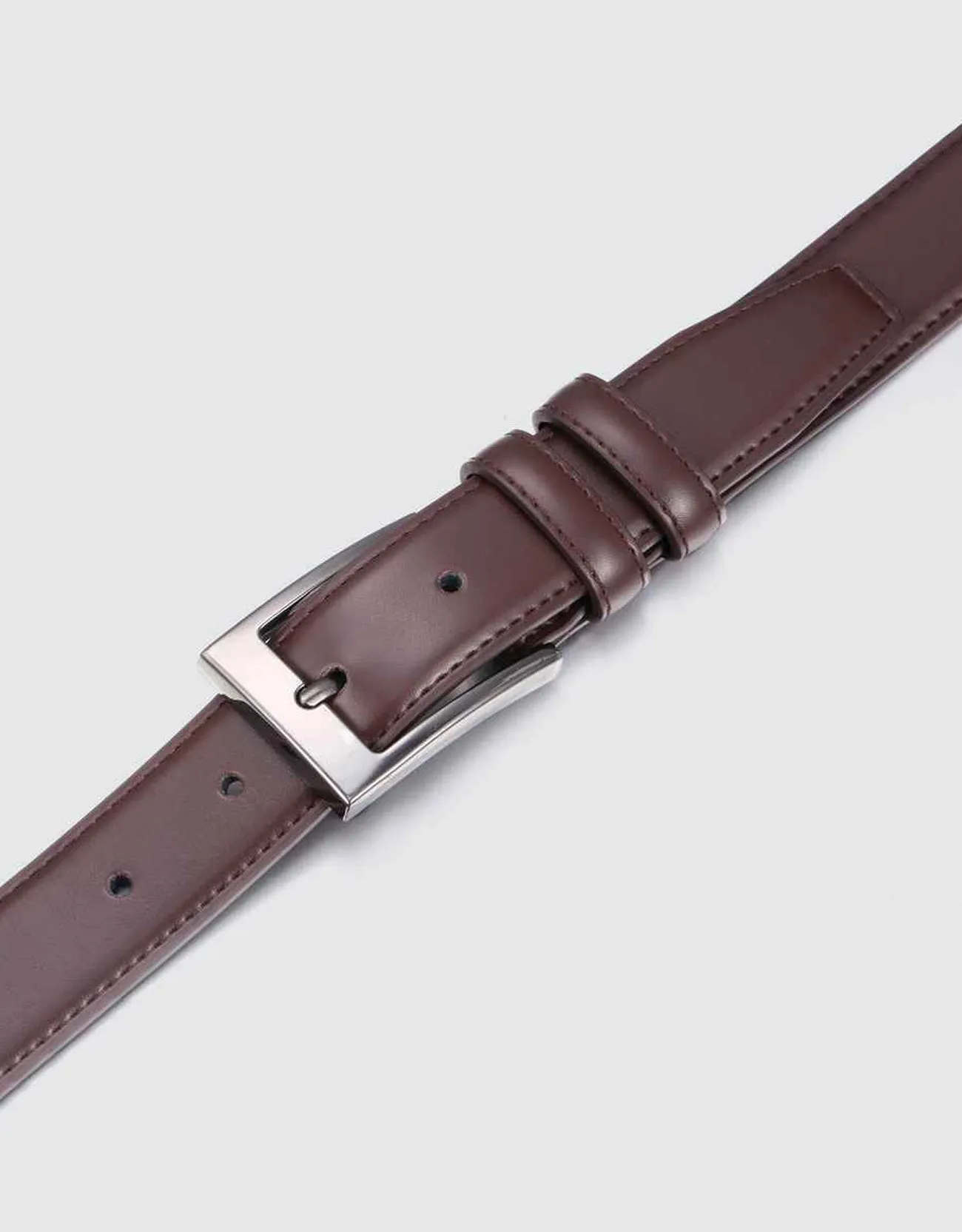 Dual Loop Leather Classic Prong Belt