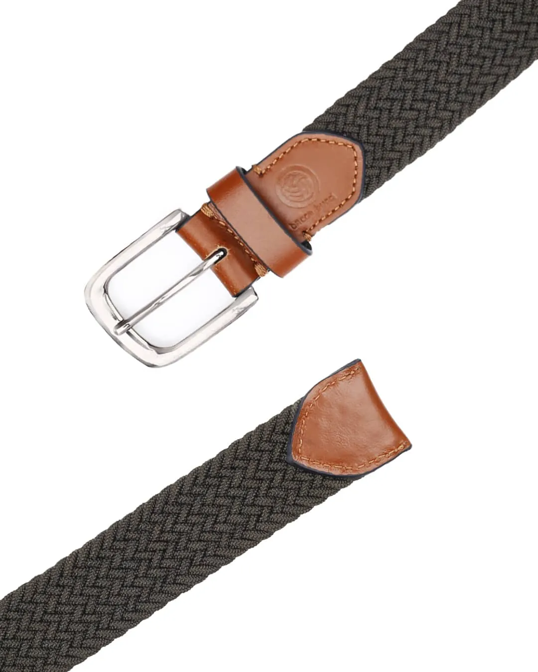 Elastic Braided Belt Golf Fabric Canvas Woven Stretch Belt