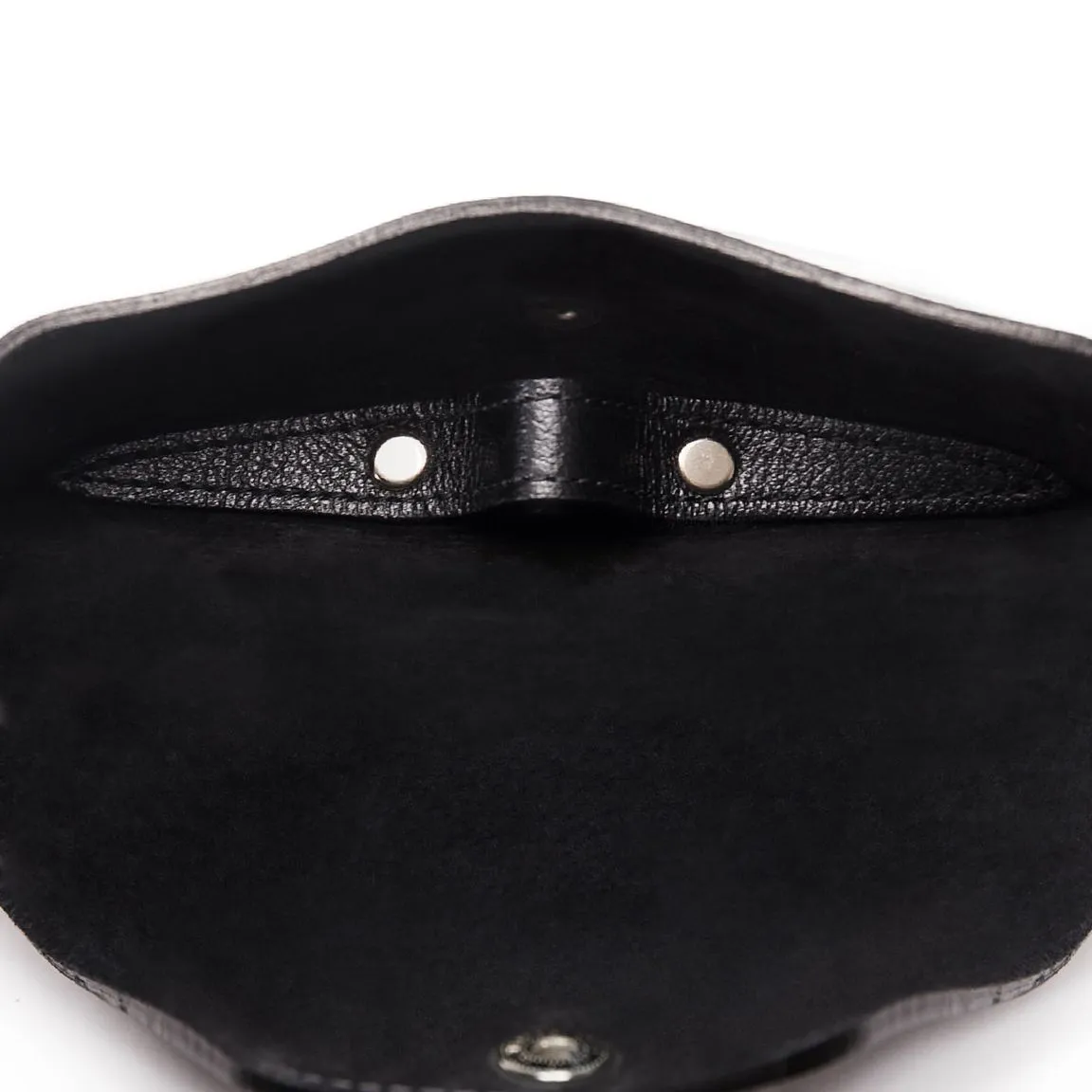 Ettinger Black Capra Leather Glasses Case