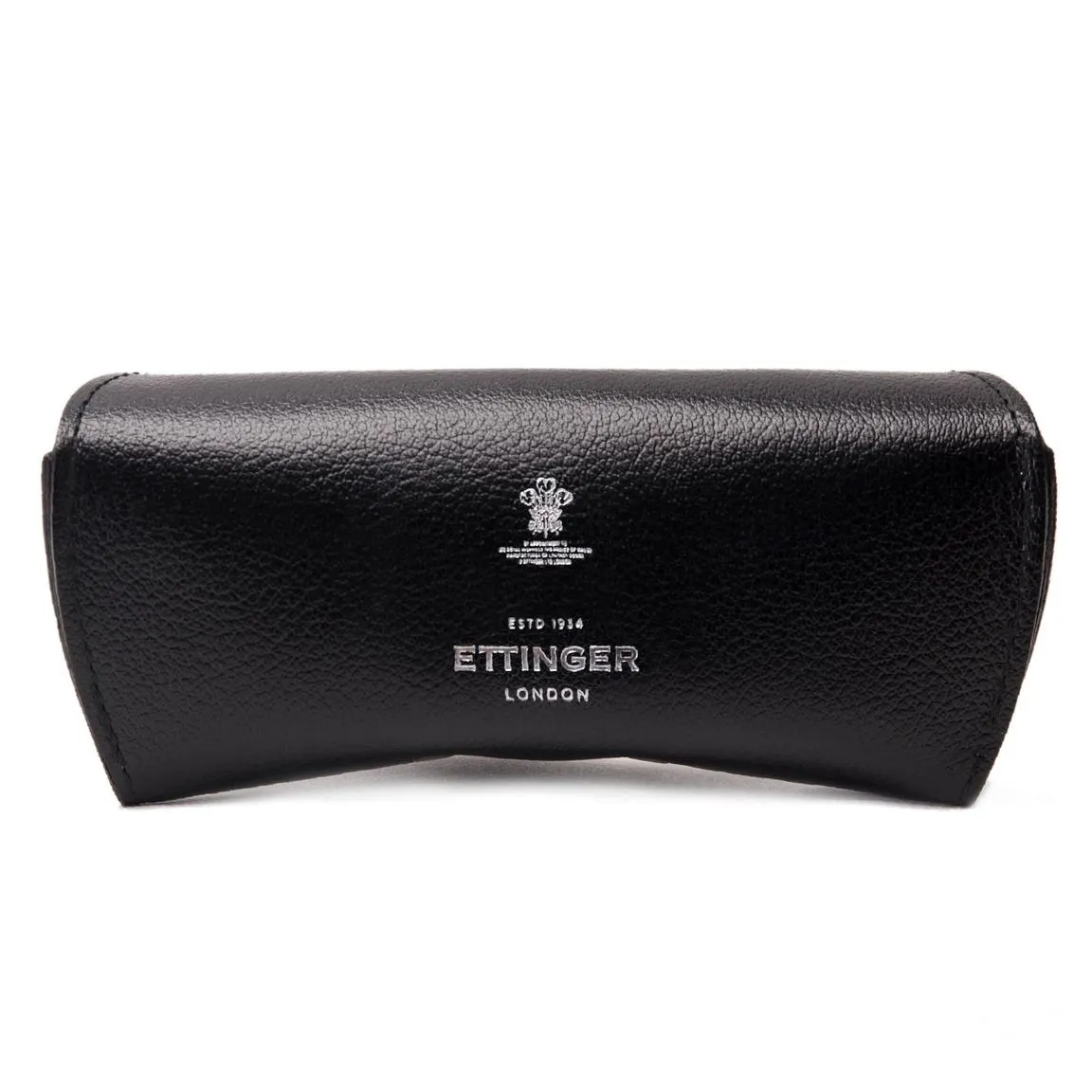 Ettinger Black Capra Leather Glasses Case