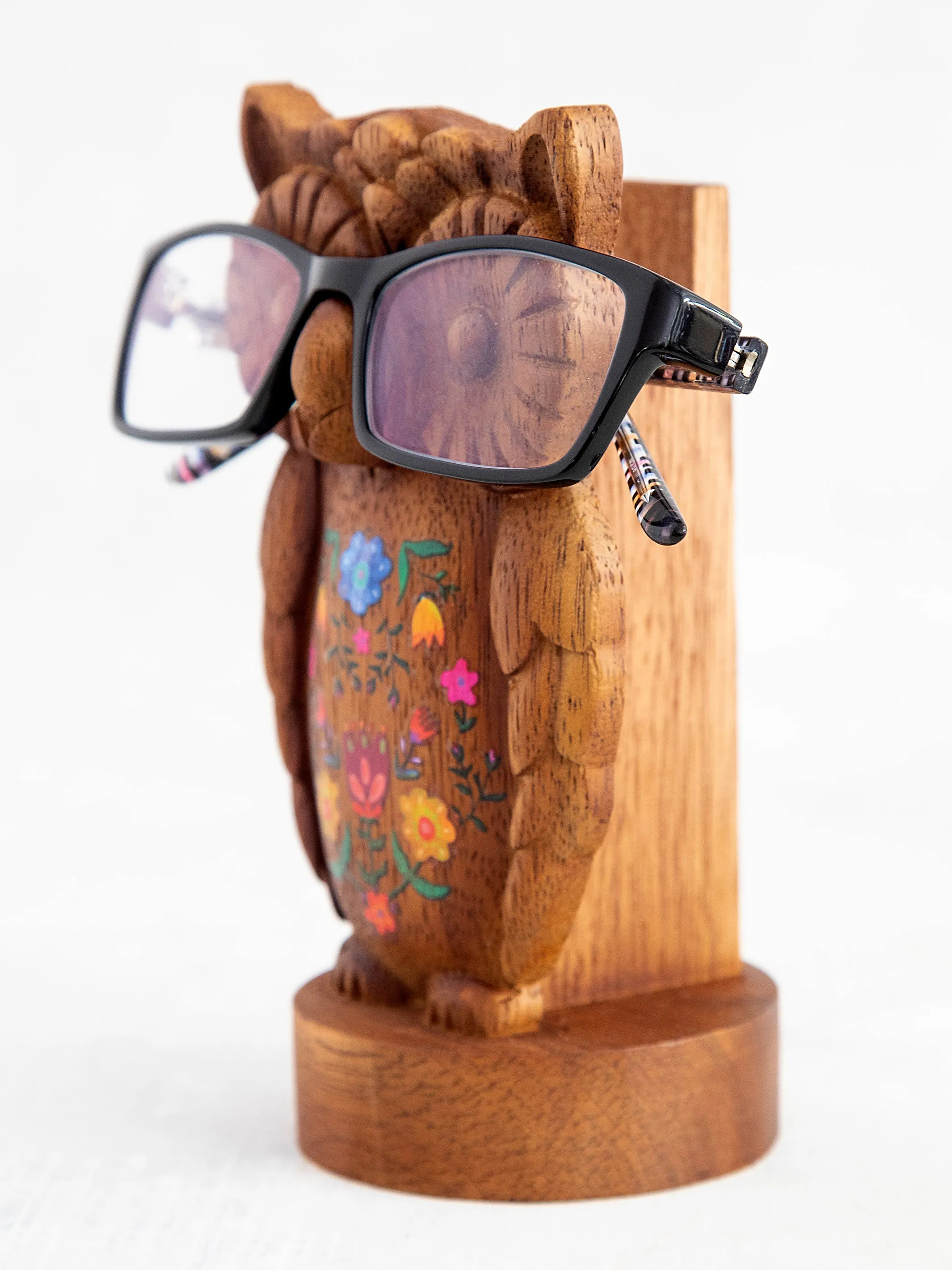 Eyeglass Holder Stand - Owl