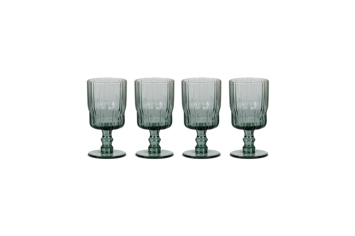 Fali Wine Glass - Blue - (Set of 4)