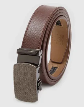 Filigree Crafted Leather Ratchet Belt